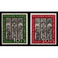 1951 - Vesttyskland - AFA 1102-03 - Komplet sæt - Postfrisk.